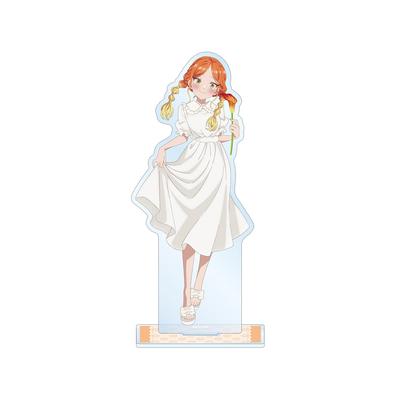 TV Anime Three Mikado Sisters Are Surprisingly Original Illustration of Mikado and Nikko In a White Dress and Flower Big Acrylic Stand "The Easy."