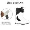 6 pairs of self-adhesive J-rod boot accessory pads to reduce heel lifting and ankle blistering during skiing or snowboarding