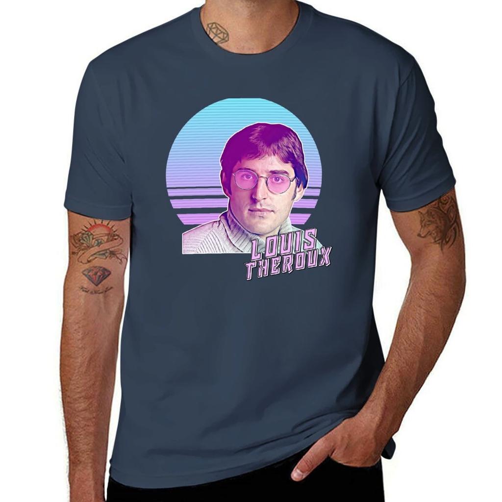 Vaporwave Louis Theroux Tshirt Big And Tall Crew Neck Tee