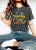 Anime Pokémon Pikachu and Friends T-shirt Men Women Summer Cotton Clothing High Quality Round Neck Short Sleeved Tee Streetwear