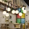 Retro Industrial Multi-Branch Flower Chandelier for Living Rooms, Restaurants, and Clothing Stores