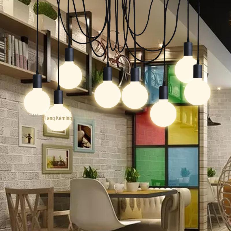Retro Industrial Multi-Branch Flower Chandelier for Living Rooms, Restaurants, and Clothing Stores