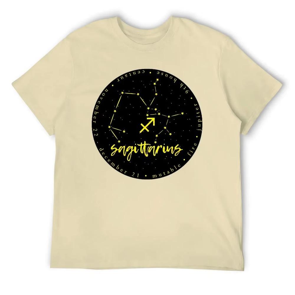 Sagittarius Twelve Constellation (12) Top Tee Casual Graphic T-shirt Round Neck  Sports  Joke Leisure USA Size