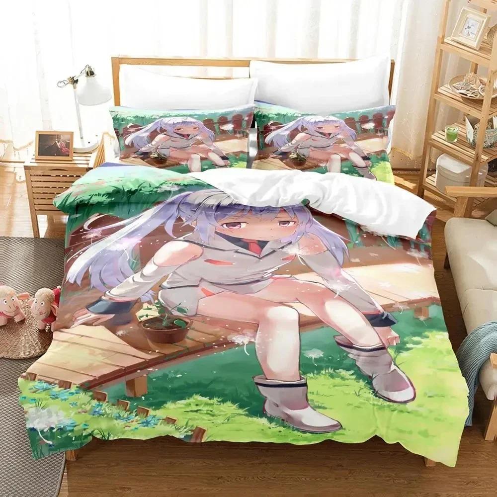 Lightweight Elegant 3D Print Anime Plastic Memories Isla Bed Size Boy Adult King Queen Quilt Comforter