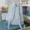 Cute Butterfly Embroidered School Backpack with Front Pocket Casual Daypack for Girls Daily Use