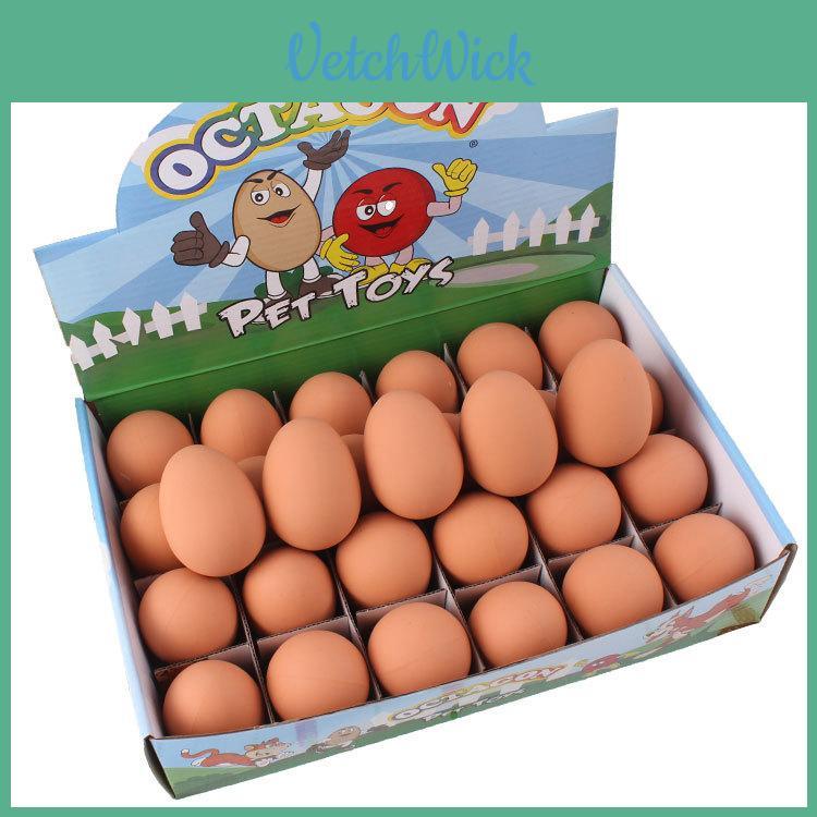 Huisdierspeelgoed Realistische Rubber Eierbal Leuk En Schattig Ideaal Om Op Te Kauwen 60g
