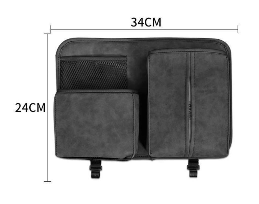 Suzuki Jimny Car Seatback Storage Compatible with All Series Suzuki Storage Box with Tissue Drink Cup and Leather Backseat Large Capacity Car Seatback