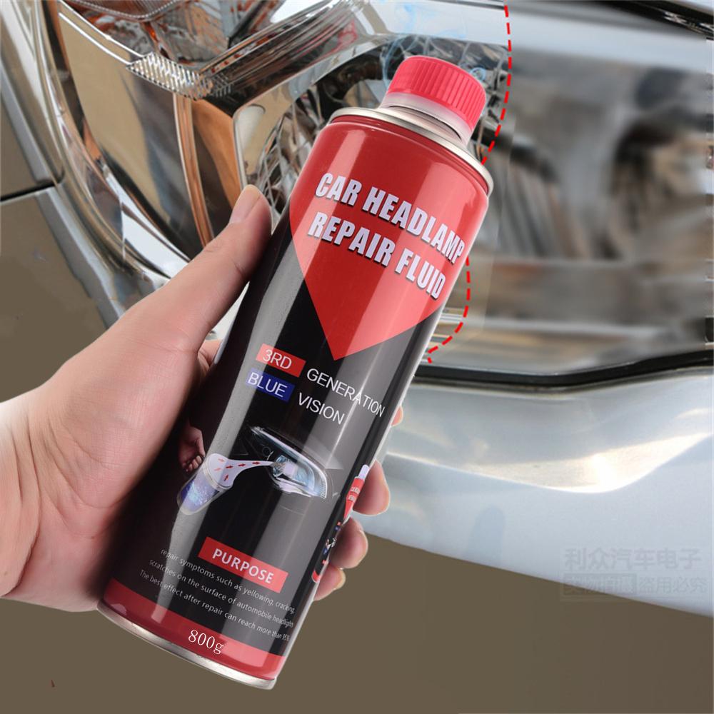 2PCS 800ML Headlight Recovery Liquid Polishing Car Headlights Cleaner Headlight Polish Liquid Polymer Cleaning Headlights