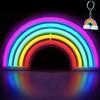Led Colorful Rainbow Neon Sign Light Wall Hanging Night Lamp Bar Party Home