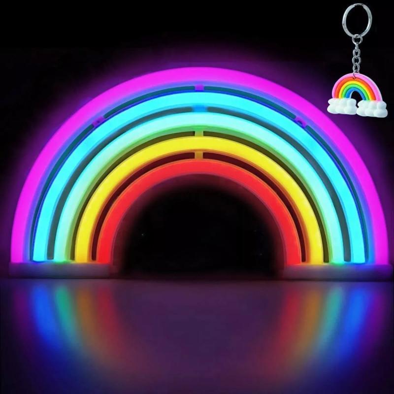 Led Colorful Rainbow Neon Sign Light Wall Hanging Night Lamp Bar Party Home