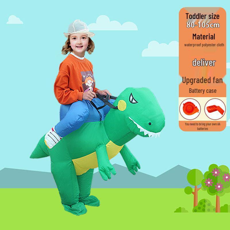 

Надувной костюм тираннозавра рекса для взрослых и детей – Забавный костюм талисмана динозавра. Standard