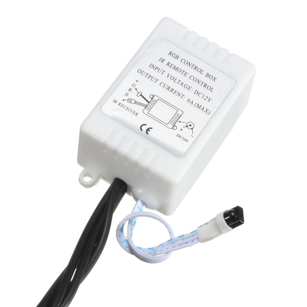 4x 5050 SMD 9 LED RGB Car Interior Floor Decorative Atmosphere Strip Light   Remote Control