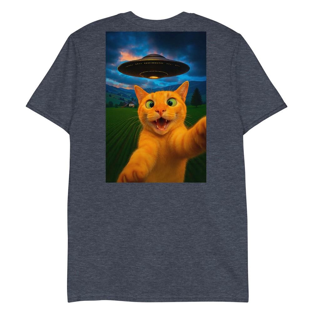 Funny Cat Selfie Ufo Graphic Shirt Unisex Unisex Teens Boys Gift TShirt