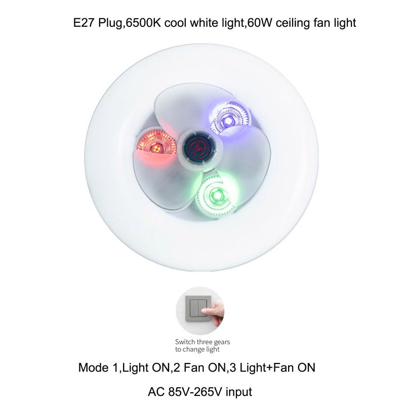 Low Profile Ceiling Fan with Lights Modern Dimmable Ceiling Light Fan 3 Gear Working Mode Fan Ceiling Lamp for Home