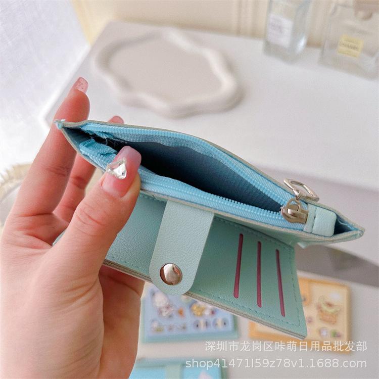 Labubu Card Bag Card Holder, Student Wallet, Public Transportation Card Card Holder, No Card Storage Bag, Portable and Portable Cartoon Wallet