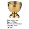 40ml Eier Rostfreie Tasse Umweltfreundlicher Edelstahl Eierbecher für die Bar
