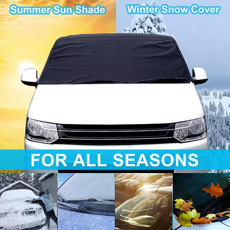 Voor VW Transporter T5/T6 Voorruit Cover Sneeuw Vorst Beschermer 600D Oxford Black Out Gordijnen Zonnescherm Raamscherm Cover