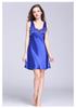 Ice Silk Lace Sleeveless Nightgown for Women - Sexy, Loose, Plus Size Pajamas