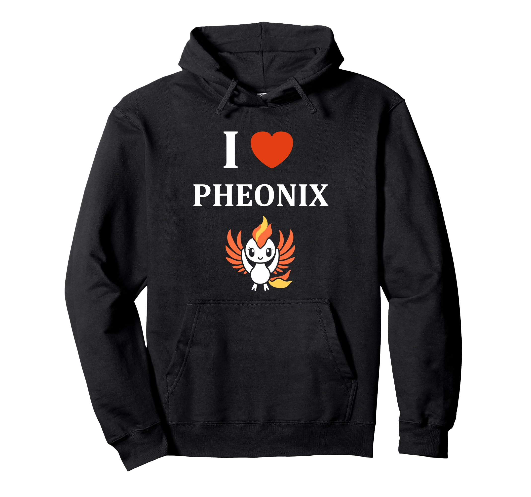 

Humor Phoenix Animals Simple Fire Bird i love Phoenix hoodie чёрный
