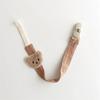 New Cute Bear Baby Pacifier Chain Clips Holders Anti-Drop Chain Cartoon Teething Clips Teether Toy Soother Pacifier Strap