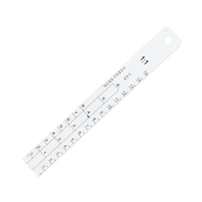 652F Automotive Paint Mixing Ruler Stainless Steel  Coating Thickness Gauge