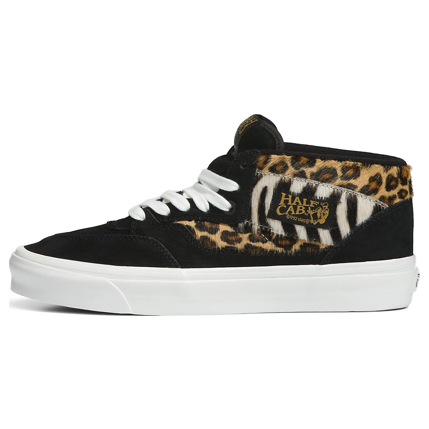 

Vans Кеды для скейтбординга Half Cab Jungle Clash 33 Dx со средней высотой голенища, унисекс, черно-желтые, VN0005U5448 37