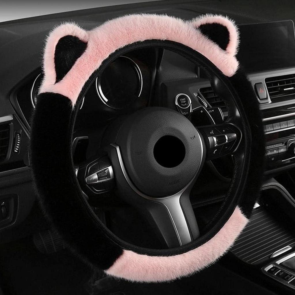 Wheel Cover 14.9Inch Anti-Slip Cute Breathable Car Anti-Skid Steering Wheel Cover For Men Truck SUV Minivan Sedan Trucks Road