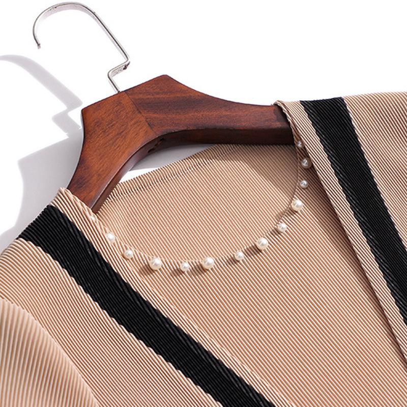 Plus Size Temperament High-end Dresses Women Spring Summer Loose Pleated A-Line Dress for Women