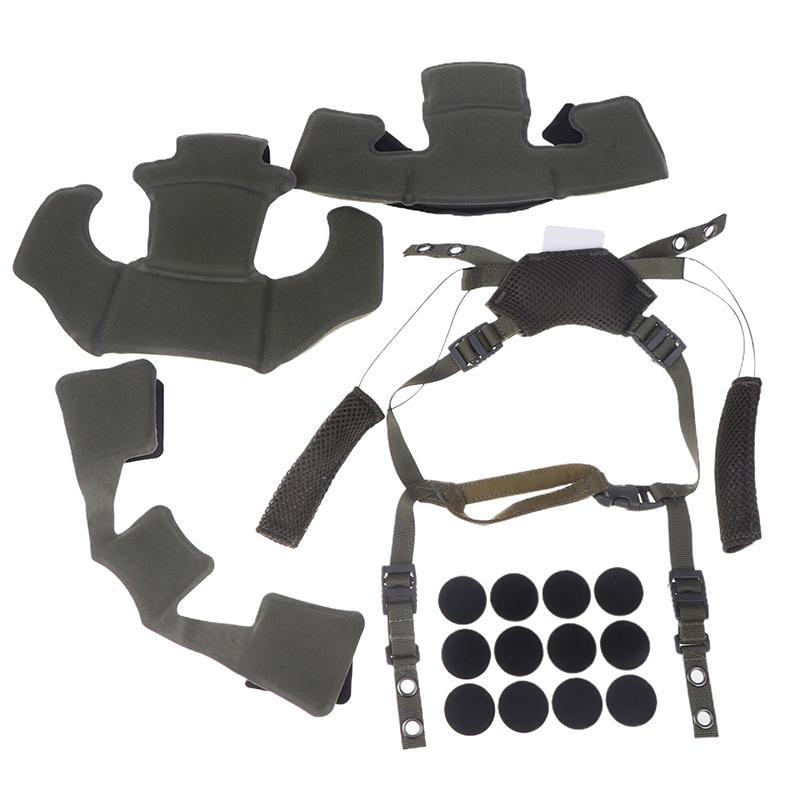 Helmet Hanging System Suspension Lanyard Chin Strap Adjustable Head Locking Buckle For Fast Mich Airsoft Helmet Accessories