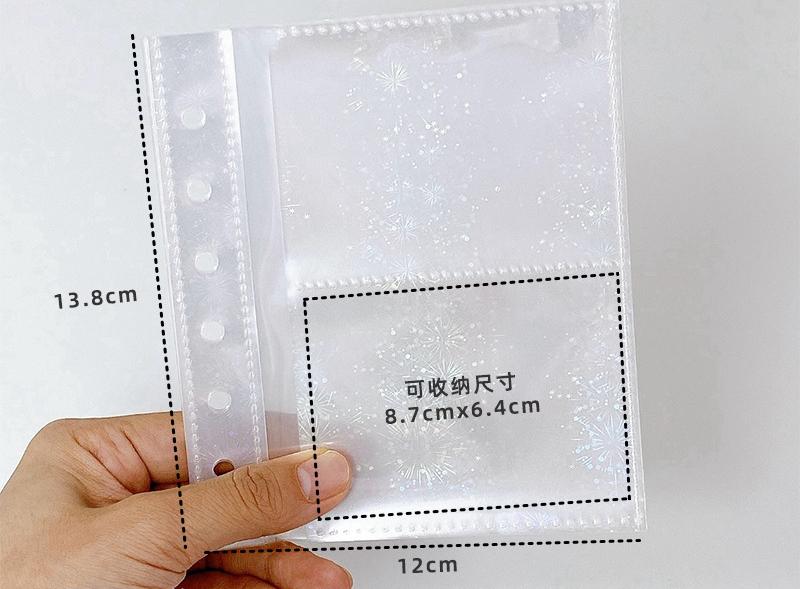 Wide A7 Loose Leaf DIY Document Bag Binder PVC Storage Pocards Collect Book Diary Agenda Planner DIY Cover Album