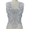 3D White Appliques Glass Beads Rhinestones Crystals Sewing Designer Diy Women Evening Wedding Dress Bodice Patches Decoration