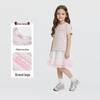 PawinPaw Girls' Cartoon Bear Striped Short Sleeve T-Shirt