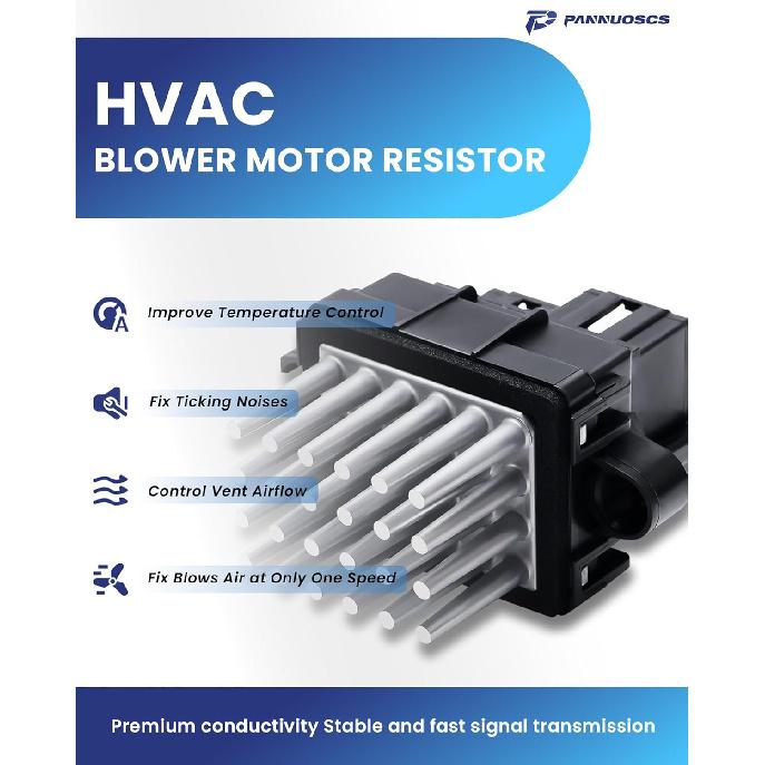 Blower Motor Resistor Compatible With Select 2007-2013 Chevy Silverado Suburban Tahoe Camaro Equinox/GMC Sierra