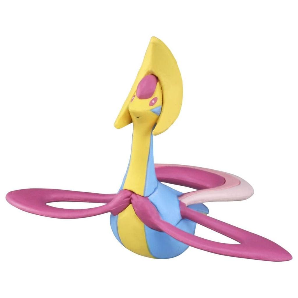 Takara Tomy MonColle Pokemon Figure Ages 4 and Meets Toy Safety ST Mark "Pokemon MS-50 Cresselia" Toy, up, Standards, Certified.