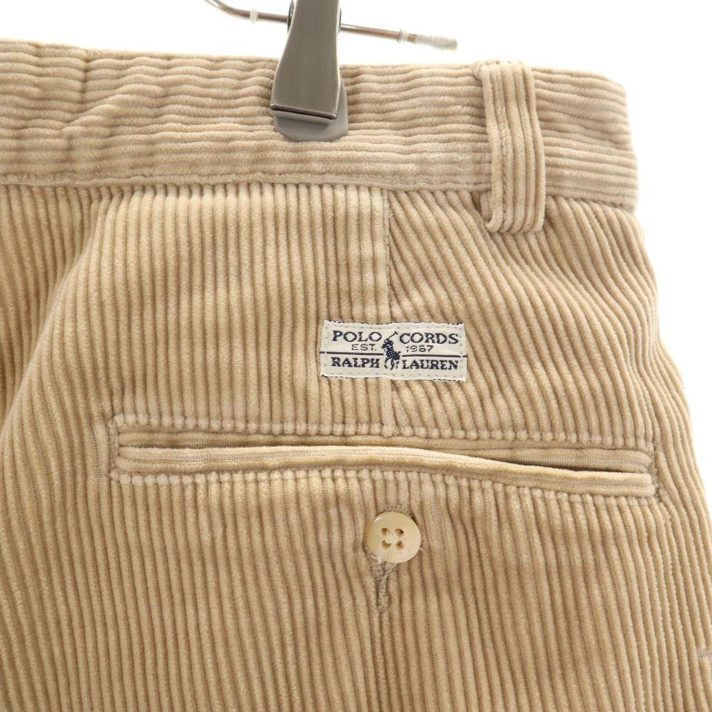 POLO RALPH LAUREN 90s Old Corduroy pants W32 beige tack Men's Used