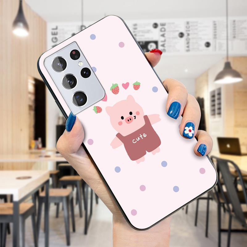 Cute Cartoon Monster Little Dinosaur Design Pig Phone Case
