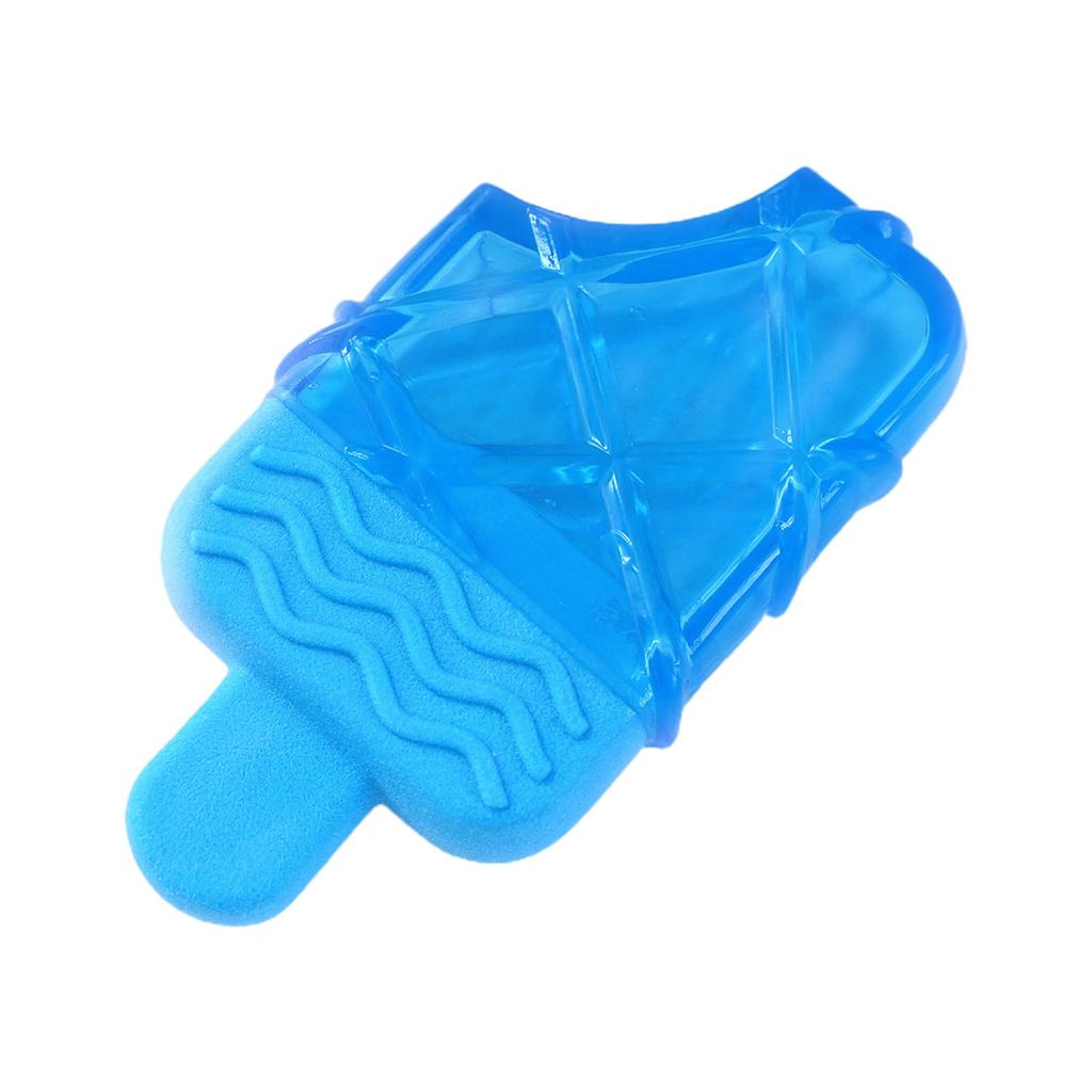 Freezable Dog Squeak Toy TPR Chew Popsicles Shape Toy with Squeaker Ice Lolly Squeak Sound Toy Popsicles