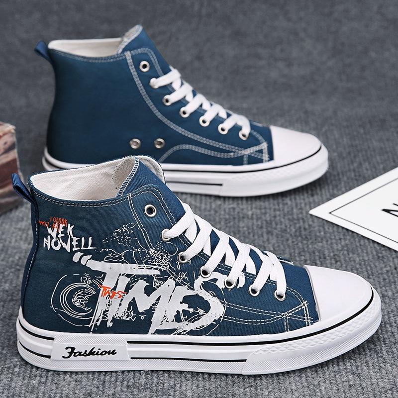 

Кеди чоловічі літні дихаючі класичні високі повсякденні кросівки студентська молодіжна трендова тканинна взуття 2024 новинка 44