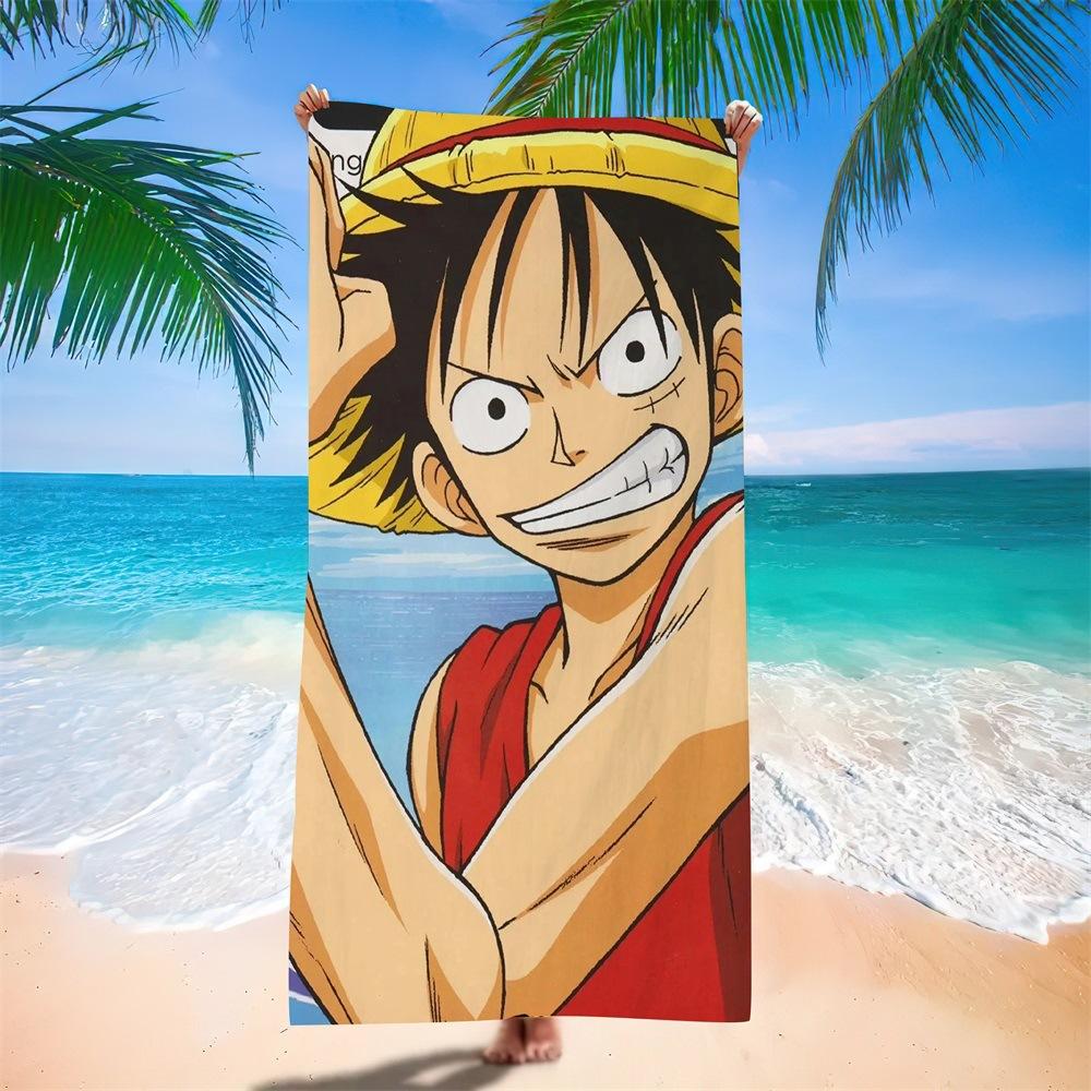 New Anime Character Printed Microfiber Beach Towel Quick Dry Water Absorbent Bath Towel