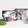 3 Size PVC Clear Pencil Bags Makeup Pouch Zipper Toiletry Holder Pencil Pen Case Cosmetic Bag Small Paper Envelope Pen Bag
