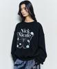 Nigaennikol Butterfly Rose Signature Sweatshirt_Black White