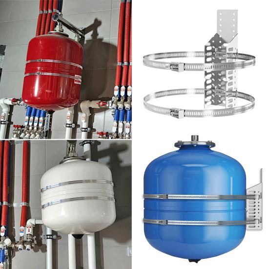 Montagehalterung für Ausdehnungsgefäße, rostfrei, korrosionsbeständig, einfach zu installieren, robuste Halterung für Wärmeausdehnungsgefäße