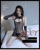 Women's Mesh Bodysuit with Cut-Out Gloves Sheer Lace High-Waisted Bodysuit for Women Teasing Lingerie for Evening Nightwear