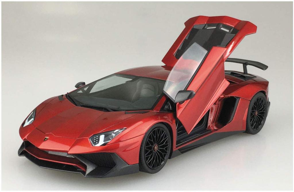 Aoshima Bunka Kyozaisha The Supercar Series 2015 Lamborghini Aventador SV Plastic Model 1/24 No.11