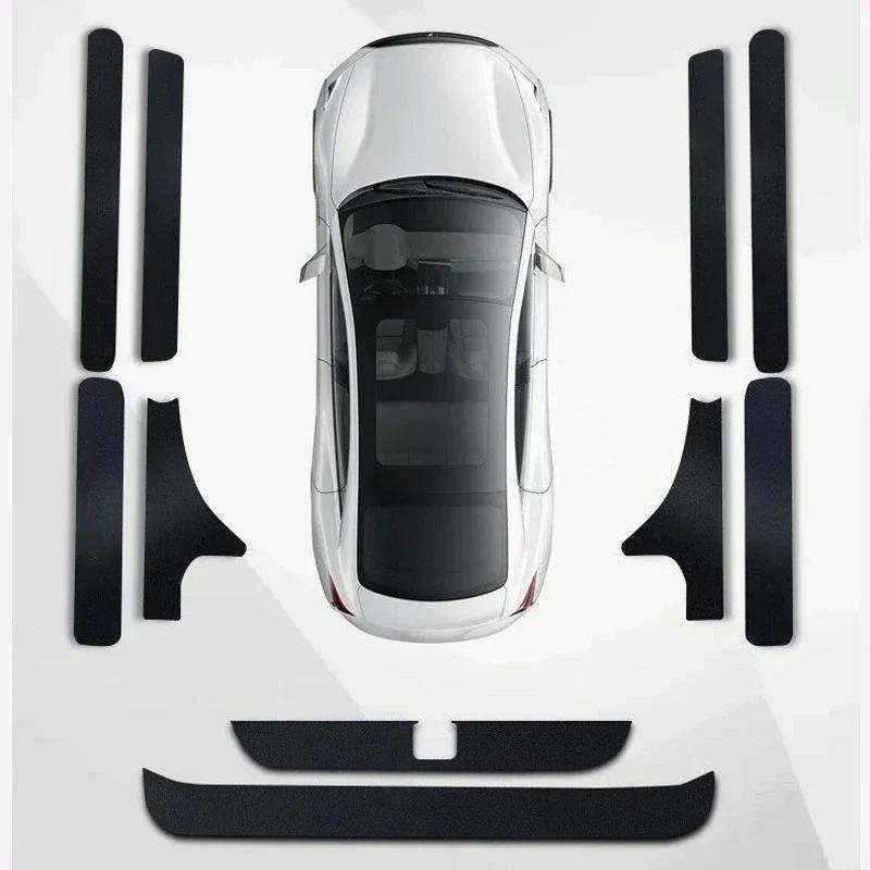 Car Threshold Strip Protective Stickers Door Trunk Scratch Trampling Resistant Interior Stickers For BYD Seagull 2023 2024 2025