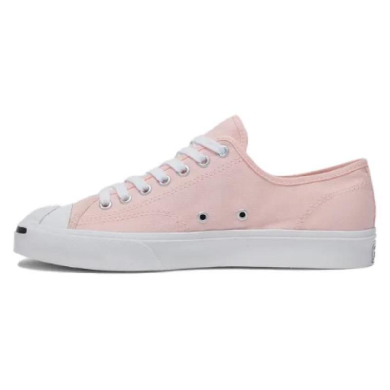 

Converse Jack Purcell comfortable and simple non-slip and wear-resistant low-top board shoes unisex white pink 35.5