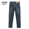 JEEP SPIRIT Men's Straight-Leg Relaxed Fit Casual Denim Jeans