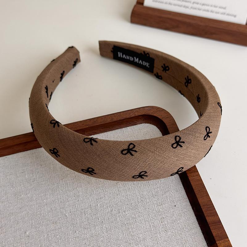 Polka Dot Hair Bands for Women Floral Print Hair Hoop Headbands Sweet Girls Plaid Hairband Hair Accessories Headwear Headdress