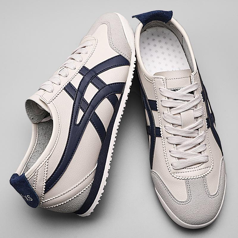 Classic Tiger Couple Forrest Gump Shoes Spring and Autumn Flat-bottomed Sports and Leisure Shoes Tide Lazy One Pedal Little White Shoes Board Shoes Me