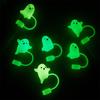 Silicone Ghost Dust Cap for Stanley Halloween Theme Dust-Proof Straw Protector Reusable Straw Cover Water Cup Tumbler Accessory